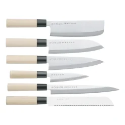 Knivset i balsabox 35x38 cm, 6 delar^Satake New