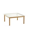 Kofi soffbord, Oak-ribbed glass, 80 cm^HAY Discount