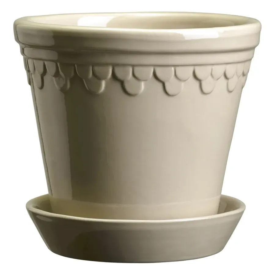 Krukor-Bergs Potter Köpenhamn kruka glaserad Ø16 cm, Sand Stone