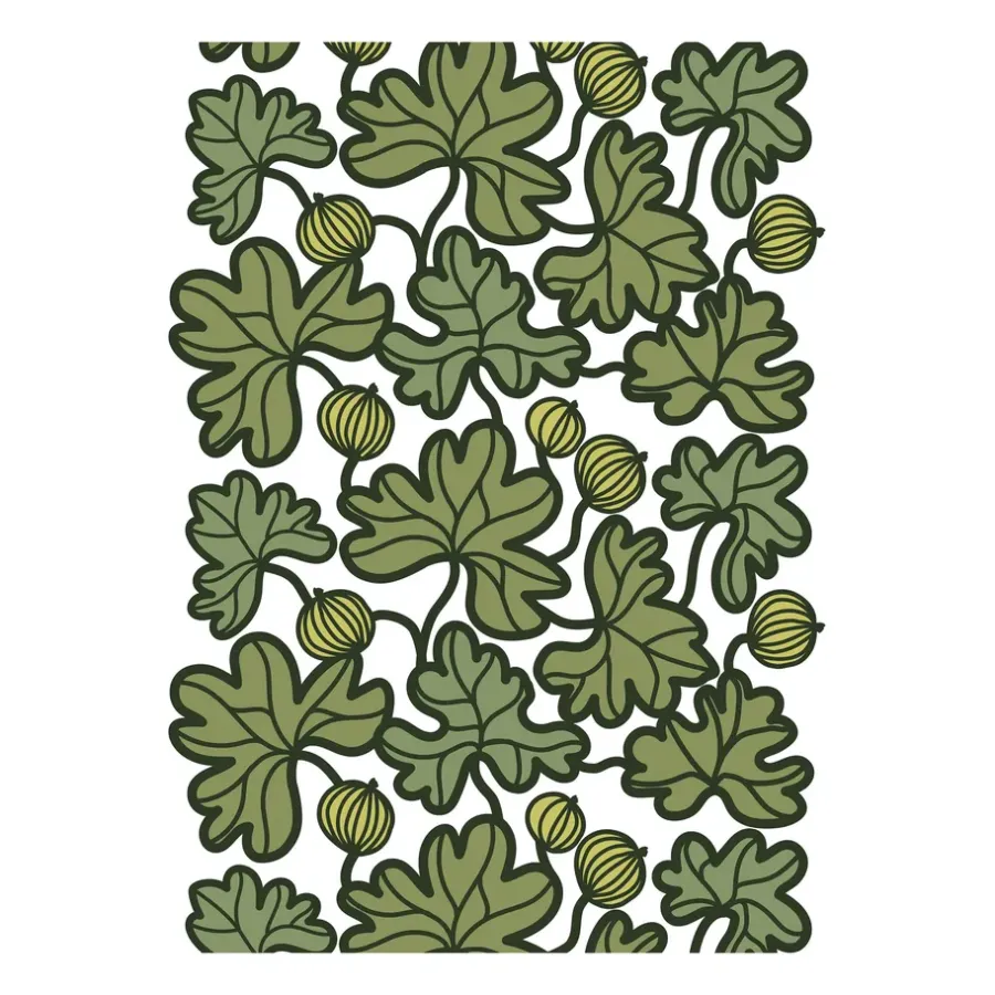 Krusbär vaxduk, Grön^Arvidssons Textil