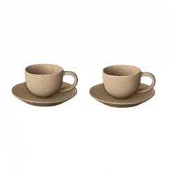 Glöggmuggar|Espressokoppar-Blomus Kumi espressokopp med fat 6 cl 2-pack, Fungi