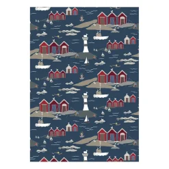 Tyger & Metervaror-Arvidssons Textil Kust tyg, Blå