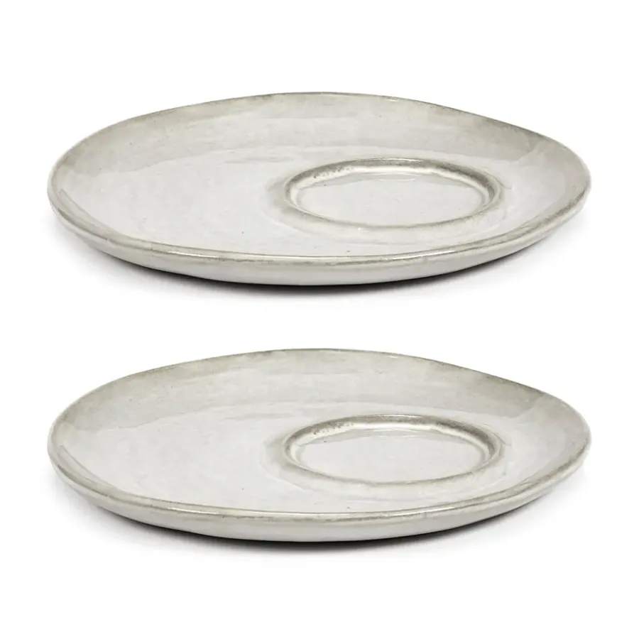 Kaffefat & Tefat-Serax La Mère fat till espressokopp Ø11 cm 2-pack, Off white