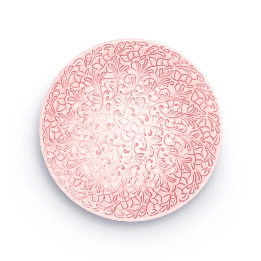 Lace tallrik 20 cm, Ljusrosa^Mateus