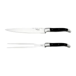 Knivset-Hâws Laguiole By trancherset 2-delar, Black Wood