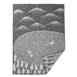 Lake in the valley pläd, grå^Klippan Yllefabrik Discount