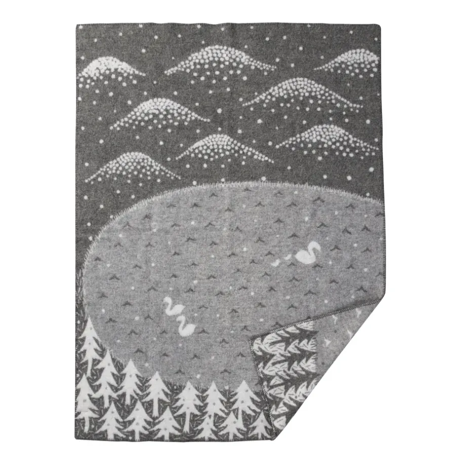 Lake in the valley pläd, grå^Klippan Yllefabrik Discount