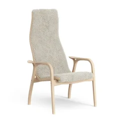Fåtöljer & Fotpallar·Barnfåtöljer|Barnfåtöljer-Swedese Lamini barnfåtölj lackad bok/fårskinn, Moonlight (beige)