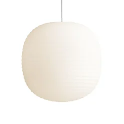 Lantern pendel medium, Frosted white opal glass^New Works Best