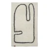 Badrumsmattor-Ferm Living Lay badrumsmatta 50x70 cm, Off white-coffee