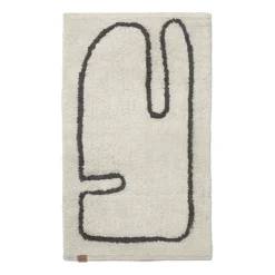 Badrumsmattor-Ferm Living Lay badrumsmatta 50x70 cm, Off white-coffee