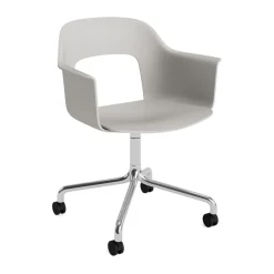 Kontorsstolar & Skrivbordsstolar-HAY Layout Armchair 261 stol, Sky grey-polerad aluminium