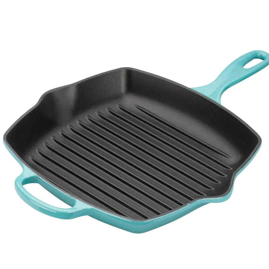 Grillpannor|Gjutjärnspannor-Le Creuset grillpanna 26 cm, Caribbean