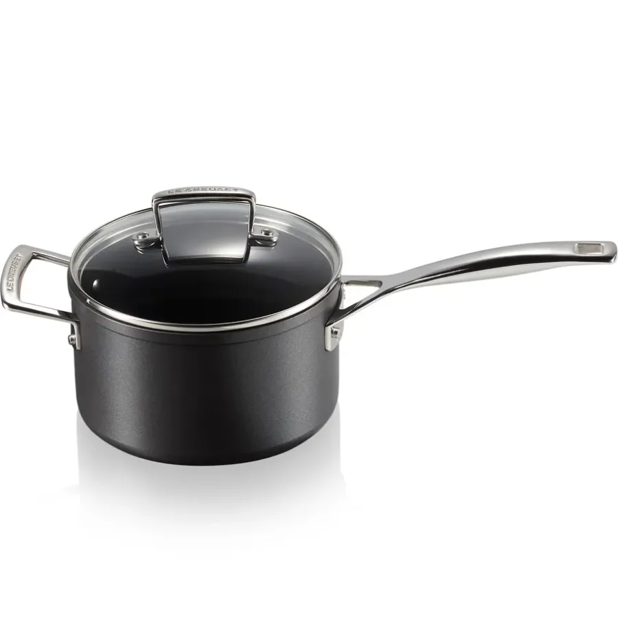 Kastruller-Le Creuset kastrull med glaslock 1,9 l, Svart