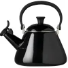 Kaffekannor, Presskannor & Kaffefilter-Le Creuset Kone vattenkittel med vissla, Black