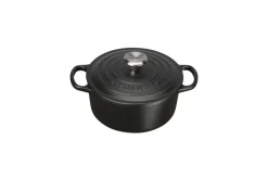 Gjutjärnsgrytor|Grytor-Le Creuset rund gryta Ø22 cm, Mattsvart