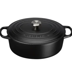 Gjutjärnsgrytor|Grytor-Le Creuset Signature oval gryta 4,1 l, Matte Black