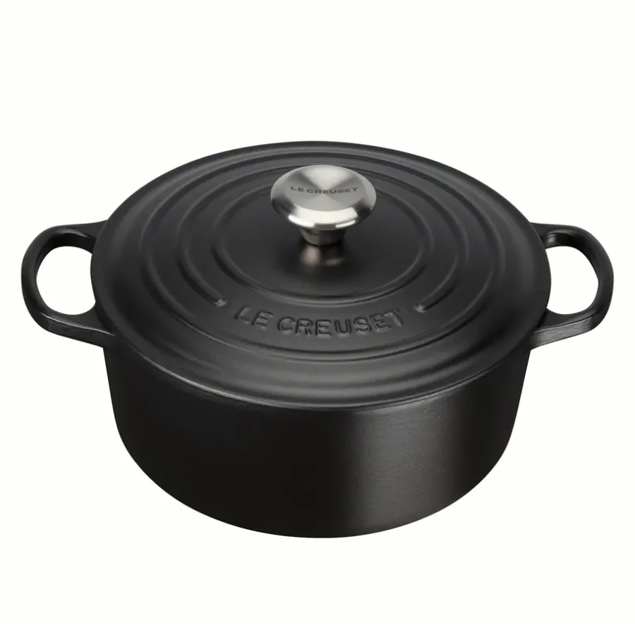 Signature rund gryta 4,2 l, Matte Black^Le Creuset Discount