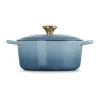 Gjutjärnsgrytor|Grytor-Le Creuset Signature rund gryta 4,2 l, Chambray
