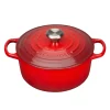 Gjutjärnsgrytor|Grytor-Le Creuset Signature rund gryta 4,2 l, Cerise