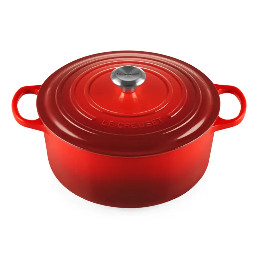 Signature rund gryta 6,7 l, Cerise^Le Creuset Online