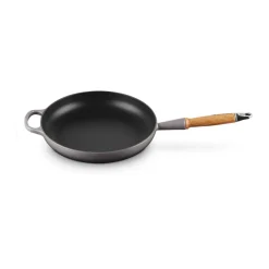 Gjutjärnspannor|Stekpannor-Le Creuset Signature stekpanna trähandtag 28 cm, Flint
