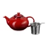 tekanna, Cerise, med sil, 1,3 L^Le Creuset Outlet