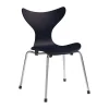 Barnstolar|Barnstolar-Fritz Hansen Liljan barnstol, Midnight blue målad ask-krom