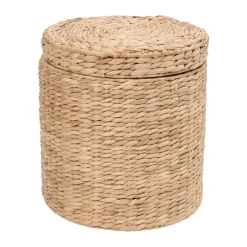 Sittpuffar-Dixie Lily sittpuff med lock Ø41x43 cm, Natural