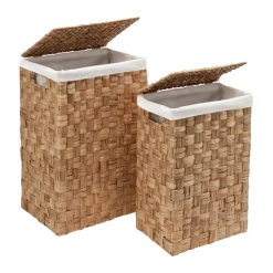 Lily tvättkorg rektangulär 2 delar, Natural^Dixie Discount