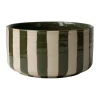 Line dekorationsskål Ø16 cm, Stripe Green^DBKD New