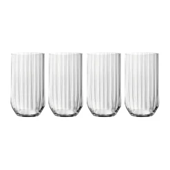 Drinkglas-Spiegelau Linear long drink glas 44,5 cl 4-pack, Klar