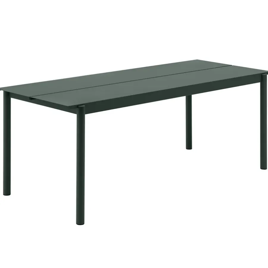 Linear Steel bord 200x75 cm, Dark green^Muuto Online