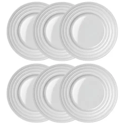 Lines tallrik Ø27 cm 6-pack, Vit^NJRD Discount