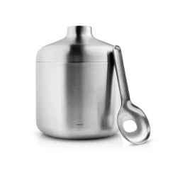 Ishinkar-Eva Solo Liquid lounge ishink med sked 1,4 l, Brushed steel
