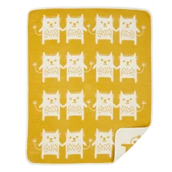 Barnfiltar|Barnfiltar-Klippan Yllefabrik Little me chenillefilt, gul