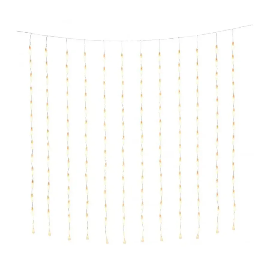 Ljusslingor & Dekorationsbelysning-Konstsmide Ljusslinga droppar 400 ljus 200 cm, Klar