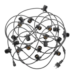 Ljusslinga utomhus byggbar, Svart, 10 m^Unison Best