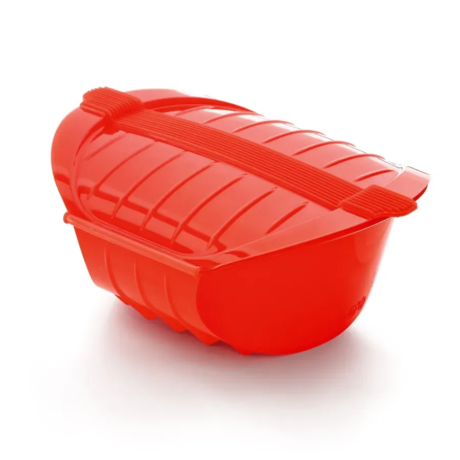 Övriga Kokkärl-Lékué djup ångkokare mikro 1–2 port., Röd