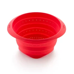 Durkslag, Silar & Trattar-Lékué hopfällbart durkslag silikon, Röd