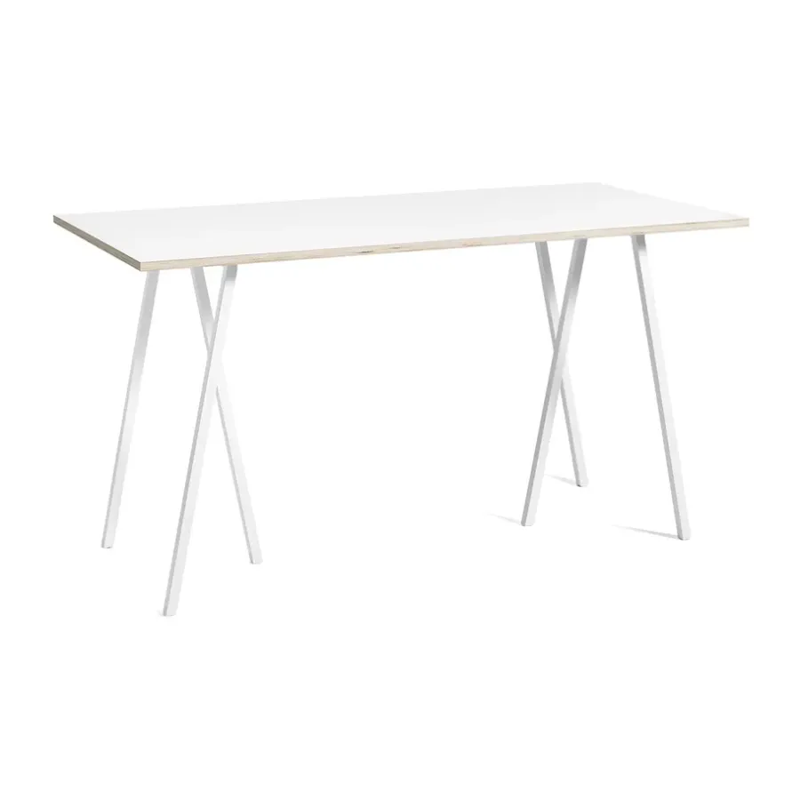 Loop Stand incl. support barbord 87,5x180 cm, White-white laminate-plywood^HAY Discount