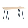 Barbord-HAY Loop Stand incl. support barbord 87,5x180 cm, Deep blue-clear lacq. oak