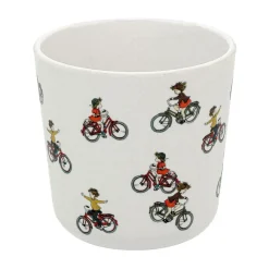 Barnmuggar|Plastmuggar-Rätt Start Lotta på Bråkmakargatan mugg 25 cl, Cykel