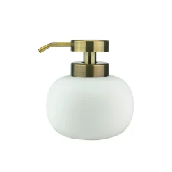 Tvålpumpar, Tvålkoppar & Tvålfat-Mette Ditmer Lotus tvålpump låg, vit