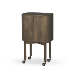 Skåp & Vitrinskåp|Skåp & Vitrinskåp-Northern Loud barskåp på hjul, Smoked oak