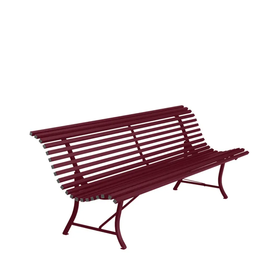 Louisiane bänk 200 cm, Black cherry^Fermob New