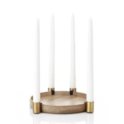 Luna ljusstake, ek-mässing^Applicata New