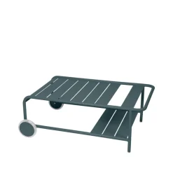 Luxembourg bord lågt, Storm grey, med hjul^Fermob Outlet