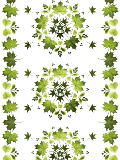 Lövkrans vaxduk, Grön^Arvidssons Textil Clearance