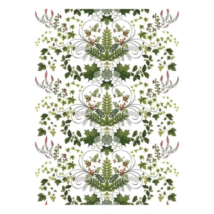 Lövsång vaxduk, Grön^Arvidssons Textil Online